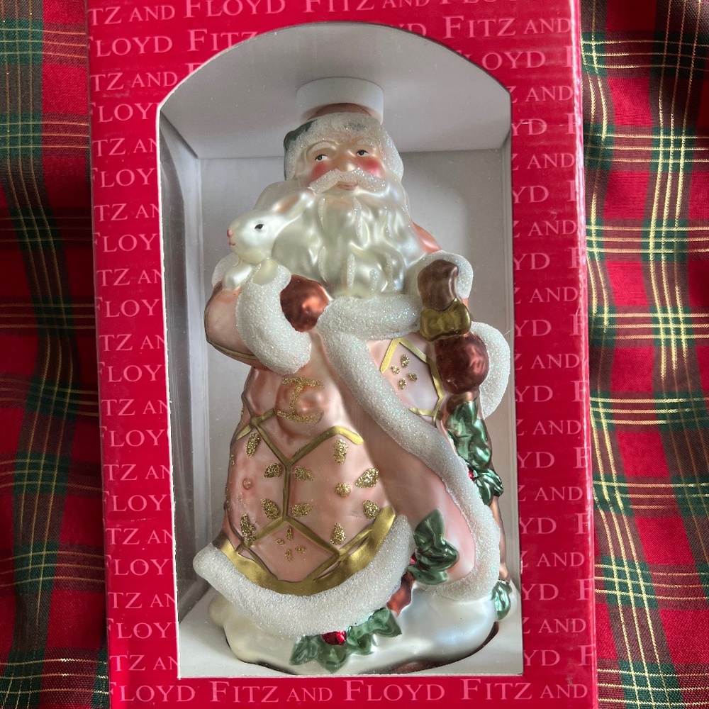 MINT Fitz & Floyd 'Snowy Woods' Ornament